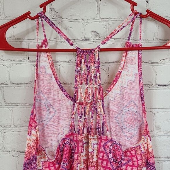 Maurices Pink Strappy Tank Top Super Soft Women's Small Sleeveless Loose Tee - Picture 7 of 11